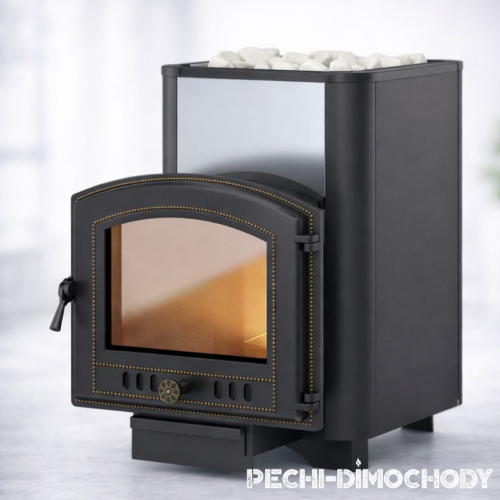 Чугунная печь Везувий Сенсация 22 антрацит (224)