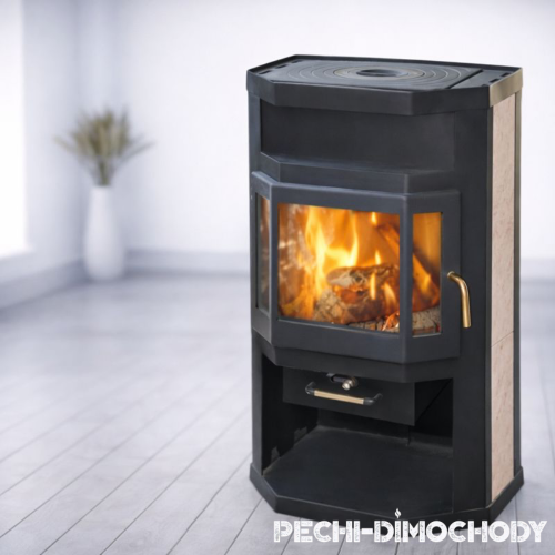 Печь-камин Мета-Бел Ока с плитой