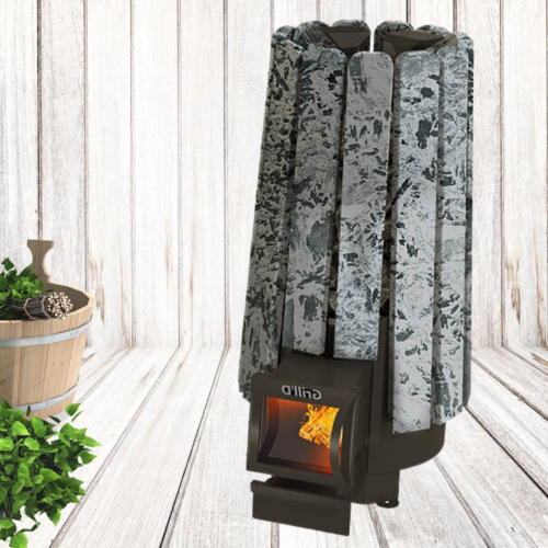 Банная печь Grill’D Cometa 180 Vega Long Stone (серпентинит)