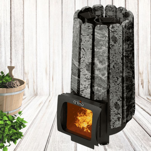 Банная печь Grill’D Cometa 180 Vega Short Window Max Stone (серпентинит) в Витебске