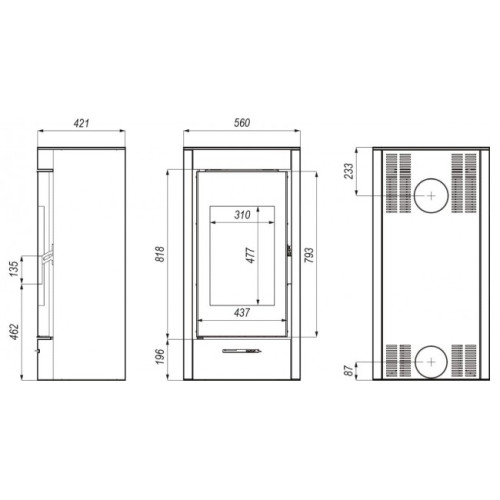 Печь-камин DEFRO HOME ORTI