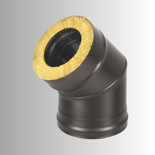 Сэндвич-колено BLACK 45 градусов 150x250 мм (AISI 430/0,8мм)